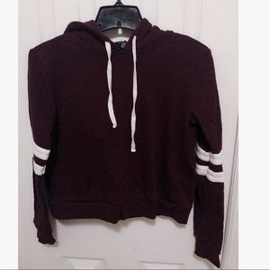Varsity crop hoodie